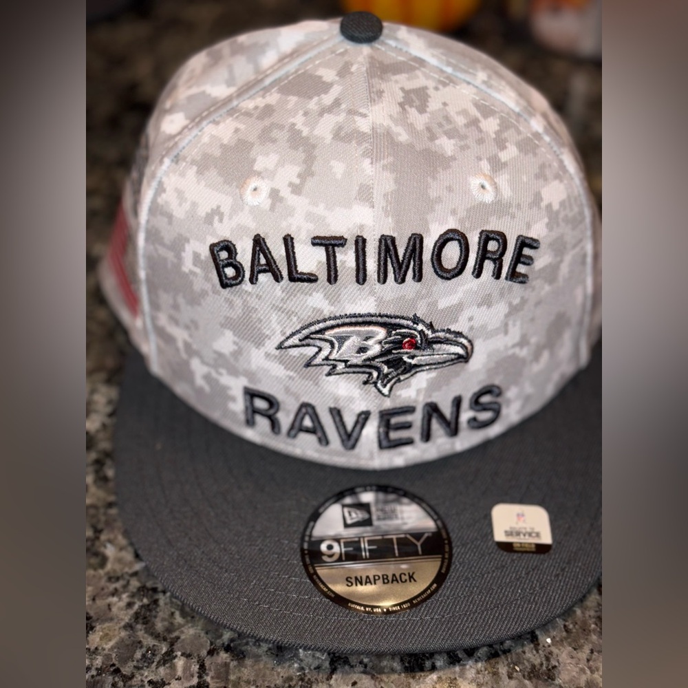 New Era 9Fifty Baltimore Ravens Salute To Service Camo SnapBack Hat